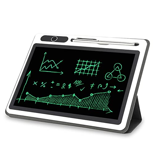 LCD-Schreibtablette 10-Zoll-elektronischer Notizblock Zeichenbrett Grafiktabletts mit Kunstledertasche Handschriftbrett für Arbeitsstudiennotizen Geschäftstreffen Tägliche Notizen(Schwarz) von fasient1