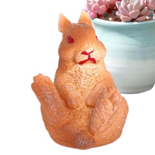 fayarrd Hasenkuchendekorationen, Hasenspielzeug für Kinder - Süße realistische Bunny Cupcake Toppers - Bildungsspielzeug für Bildung, kleine Tierfiguren für Thanksgiving, Weihnachten, Kinder im von fayarrd