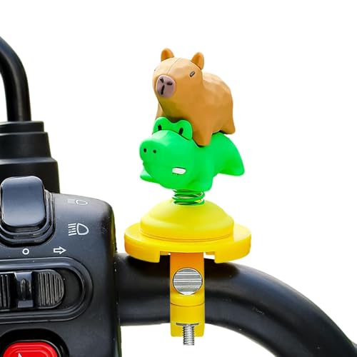 fayarrd Motorrad -Lenkerverzierung, Lenkerdekorationen - Swing Capybara -Figur für Motorrad | Cartoon Capybara Figure Tierzubehör für Roller und Motorräder von fayarrd