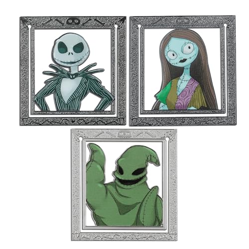 Nightmares Before Christmas Lesezeichen-Set – Halloween Creative Jack und Sally Zero Oogie Boogie Buchseitenclips Büroklammern zum Lesen von Filmen für Damen und Herren, Buchliebhaber, Geschenke von feimeng jewelry