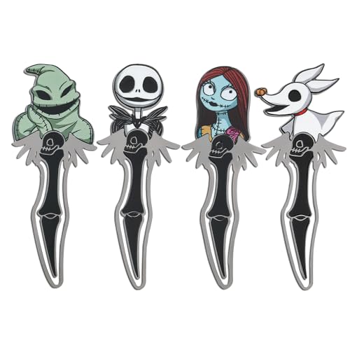 Nightmares Before Christmas Lesezeichen-Set – Halloween Creative Jack und Sally Zero Oogie Boogie Buchseitenclips Büroklammern zum Lesen von Frauen und Männern, Filmfans, Buchliebhaber-Geschenke von feimeng jewelry