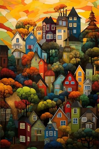 fghgbf Malen Nach Zahlen Erwachsene,Handgemalt Malen Nach Zahlen für AnfÃnger,Abstrakte Stadt DIY Ölgemälde auf Leinwand Set,mit 3 Pinseln und Acrylfarben für Home Décor mit Rahmen,45x60cm fghgbf Malen Nach Zahlen Erwachsene,Handgemalt Malen Nach Zahlen für AnfÃnger,Abstrakte Stadt DIY Ölgemälde auf Leinwand Set,mit 3 Pinseln und Acrylfarben für Home Décor mit Rahmen,45x60cm von fghgbf