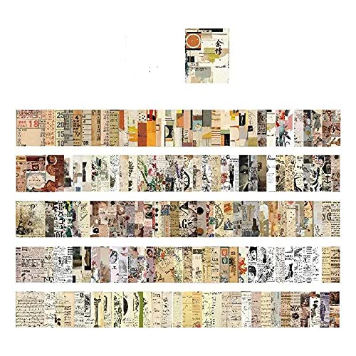 165 Stk 40x50 mm Scrapbooking Papier Deko Vintage Bastelpapier Dekopapier Designpapier Scrapbook Zubehör für Tagebuch Notizbuch DIY Kunst und Handwerk von findjoy2020