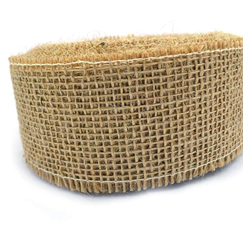 25 m x 60 mm Dekoband JUTE NATUR Juteband Geschenkband 6 cm Gitterband Schleifenband aus Naturjute nachhaltig Weihnachten Ostern Geschenkverpackung von finemark