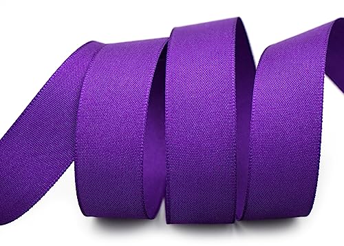 3 m x 25 mm STOFFBAND Matt ohne Draht LILA Violett 611 Dekoband mit Webkante Geschenkband Stoffband Tischdeko Hochzeit Ostern Schleifenband Visco Taftband Taft Kartengestaltung Basteln von finemark