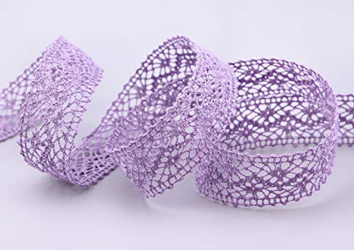finemark 15 m x 25 mm Spitzenband Emma Flieder Lavendel Meterware Spitze Häkelband Baumwollmischung Natur Optik Dekoband gehäkelt Spitzenborte finemark 15 m x 25 mm Spitzenband Emma Flieder Lavendel Meterware Spitze Häkelband Baumwollmischung Natur Optik Dekoband gehäkelt Spitzenborte von finemark