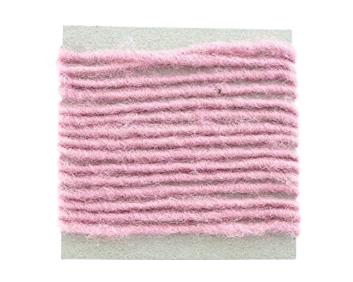 finemark 3 m x 3-4 mm Wollkordel ROSA Wolldocht Kordel 100% Wolle Filzband Dekoband Schleifenband Geschenkband Filzkordel Wollschnur Wollband Bastelwolle von finemark