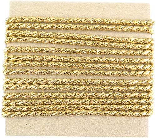 finemark 3 m x 4 mm Drehkordel Gold Kordelband Glitzerkordel Geschenkband Weihnachten Weihnachtskordel Schnur Lurexkordel ohne Draht zweifarbig Glanz glänzender Kordel finemark 3 m x 4 mm Drehkordel Gold Kordelband Glitzerkordel Geschenkband Weihnachten Weihnachtskordel Schnur Lurexkordel ohne Draht zweifarbig Glanz glänzender Kordel von finemark