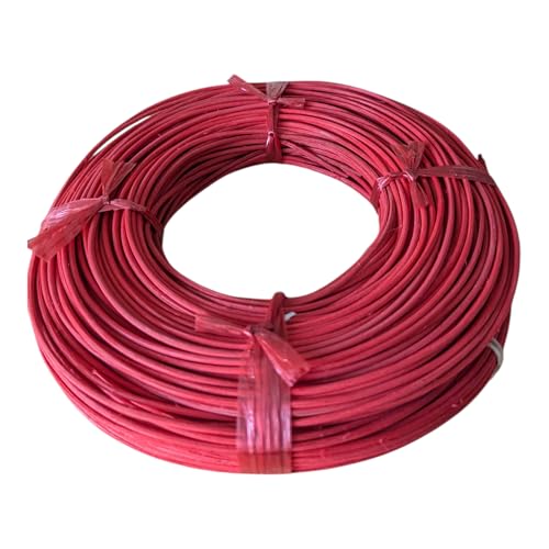 fitalia 2.2 mm Peddigrohr rot 250g gerollt von fitalia