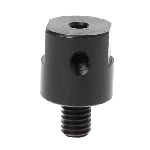 fivekim 3,17,4,5,6,8 mm Achse Motor Kupplung Sägeblatt Adapter Bohrfutter Adapter, Stahl, Schwarz, Silber, 0.8 cm von fivekim