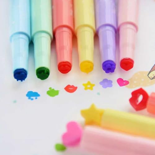 fkngcp Niedliche Neuheit Stempel Highlighter Stift Marker Sortierte Liebe Star Music Cloud Kuss Form School Kinder kreative Briefpapier 12 Farbe 1 fkngcp Niedliche Neuheit Stempel Highlighter Stift Marker Sortierte Liebe Star Music Cloud Kuss Form School Kinder kreative Briefpapier 12 Farbe 1 von fkngcp