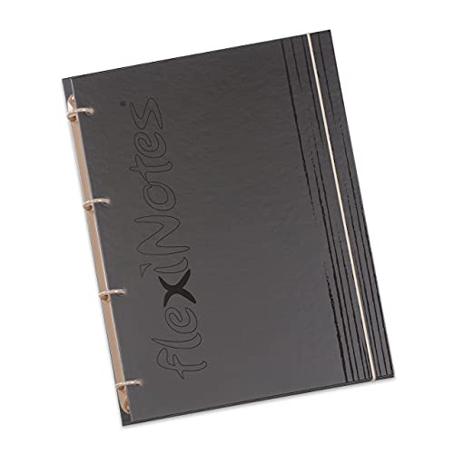 flexiNotes NOTIZBUCH A5, Typ: fN Black, Cappuccino, 75 Blatt kariert - Ring S von flexiNotes