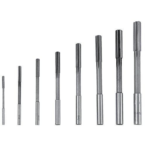 FLEXMAN 8 Teiliges Spannreibahlen Set, Gerades Hochgeschwindigkeitsstahl Spannfräs Reibahlen Set, Reibahlen Set für Reiben, Modell und Gesenkbearbeitung Sowie Handwerkliche Bearbe von flexman