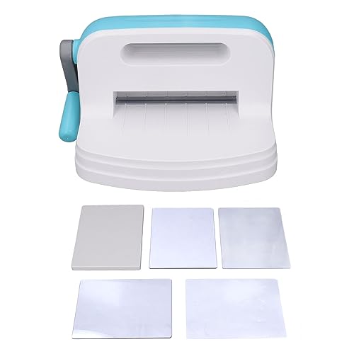 FLEXMAN 9 Zoll Stanzmaschine, Handkurbel Handstanzmaschinen Set, 10,8 X 9,4 X 6,7 Zoll Stanz und Prägemaschine für Heimdekoration, Papier, Basteln, Stoffnähen von flexman