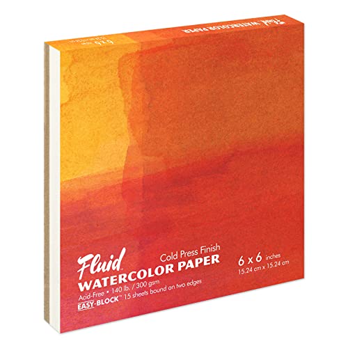 fluid Watercolor Cold Press EZ-Block 6X6 von fluid