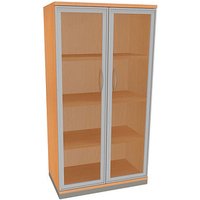 fm Aktenschrank Sidney, 4260267329184 buche, Acrylglas klar 3 Fachböden 80,0 x 44,2 x 151,7 cm von fm