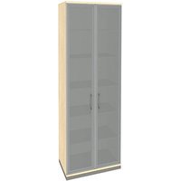 fm Aktenschrank Oldenburg, 4260429768080 königsahorn, Acrylglas satiniert 5 Fachböden 80,0 x 44,2 x 222,1 cm von fm