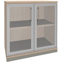 fm Aktenschrank Oldenburg, 4260429767649 akazie, Acrylglas klar 2 Fachböden 80,0 x 44,2 x 78,1 cm von fm