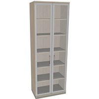 fm Aktenschrank Oldenburg, 4260429767687 akazie, Acrylglas klar 2 Fachböden 80,0 x 44,2 x 222,1 cm von fm