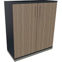 fm Aktenschrank Oldenburg, 4260649682296 lavagrau, eiche 2 Fachböden 80,0 x 44,2 x 113,3 cm von fm