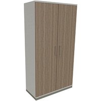 fm Aktenschrank Oldenburg, 4260649681206 weiß, eiche natur 4 Fachböden 100,0 x 44,2 x 186,9 cm von fm