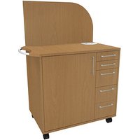 fm Oldenburg Bürowagen buche 3 Ebenen 124,0 x 64,2 x 150,0 cm von fm