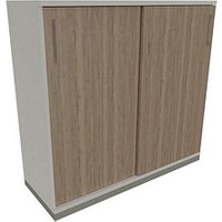 fm Schiebetürenschrank Oldenburg, 4260649683194 weiß, eiche natur 2 Fachböden 120,0 x 44,2 x 113,3 cm von fm