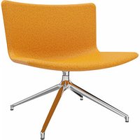 fm Sessel LODUS orange chrom Stoff von fm