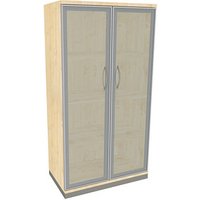 fm Aktenschrank Sidney, 4260267329290 königsahorn, Acrylglas satiniert 3 Fachböden 80,0 x 44,2 x 151,7 cm von fm