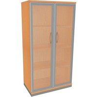 fm Aktenschrank Sidney, 4260267329139 buche, Acrylglas satiniert 3 Fachböden 80,0 x 44,2 x 151,7 cm von fm