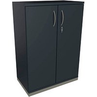 fm Aktenschrank Sidney, 4260429764723 lavagrau 2 Fachböden 80,0 x 44,2 x 113,3 cm von fm