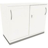 fm Schiebetürenschrank Sidney, 4260429765676 weiß 1 Fachboden 100,0 x 44,2 x 78,1 cm von fm