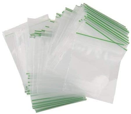 FOGG Supplies Druckverschlussbeutel, 40 x 40 mm, wiederverwendbar, starker Reißverschluss, kleine, transparente, wiederverschließbare Kunststoffbeutel, Polyethylen-Verpackung für von fogg supplies