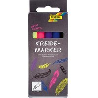 folia NEON LIGHTS Kreidemarker farbsortiert 1,0 - 2,0 mm, 5 St. von folia