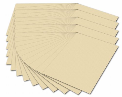 Bringmann folia 614/50 10 - Fotokarton DIN A4, 300 g/qm, 50 Blatt, chamois - zum Basteln und kreativen Gestalten von Karten, Fensterbildern und für Scrapbooking von folia