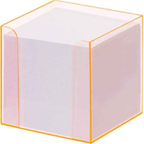 Folia Zettelbox transparent-orange, 800 Blatt von folia