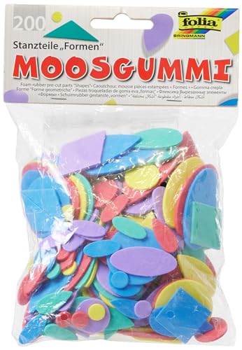 Moosgummi-Stanzteile Formen, 200 Stück [Spielzeug] von folia