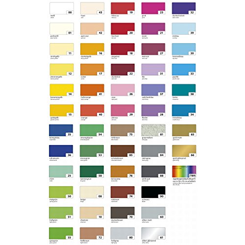 Tonpapier 10er Pack 130 g-qm, 50x70 cm, Weiß von folia