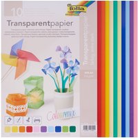 Transparentpapier, 10 Blatt - Bunt von folia