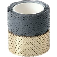 Washi-Dekor "Grau/Gold" von Multi