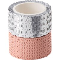 Washi-Dekor "Rosé/Silber" von Multi