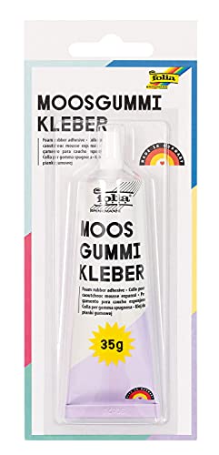 folia 23021 - Moosgummi Kleber, Tube mit 35 g, zur Verklebung von Moosgummi und Styropor von folia