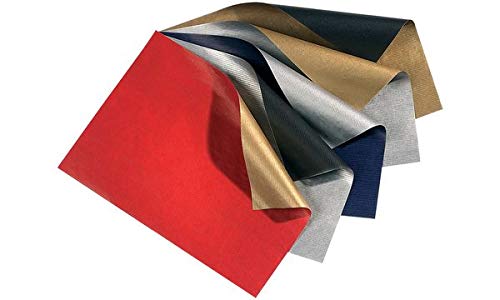 folia 3706090 Weihnachts-Geschenkpapier "Bicolor", silber/schwarz von folia