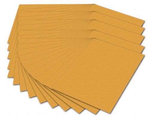 folia 614/50 17 - Fotokarton DIN A4, 300 g/qm, 50 Blatt, ocker - zum Basteln und kreativen Gestalten von Karten, Fensterbildern und für Scrapbooking von folia