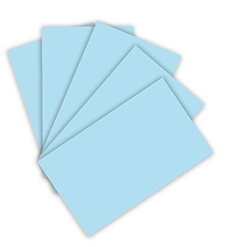 folia 614/50 39 - Fotokarton DIN A4, 300 g/qm, 50 Blatt, eisblau - zum Basteln und kreativen Gestalten von Karten, Fensterbildern und für Scrapbooking, Blau von folia