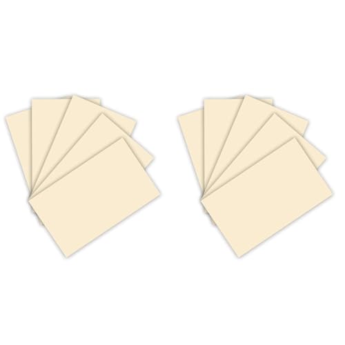 folia 6308 - Tonpapier 130 g/m², Tonzeichenpapier in beige, DIN A3, 50 Bogen, als Grundlage für zahlreiche Bastelarbeiten (Packung mit 2) von folia