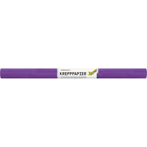 folia 824122 - Krepppapier in Dunkelviolett, 10 Rollen aus FSC-Mix Papier, je Rolle ca. 50 x 250 cm, 32 g/m², nassfest, elastisches Kreppband mit rauer Oberfläche zum Verzieren und Dekorieren folia 824122 - Krepppapier in Dunkelviolett, 10 Rollen aus FSC-Mix Papier, je Rolle ca. 50 x 250 cm, 32 g/m², nassfest, elastisches Kreppband mit rauer Oberfläche zum Verzieren und Dekorieren von folia