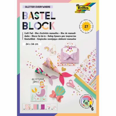 Bastelblock Glitter Everywhere 24x34cm von folia