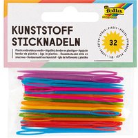 folia Bastelwerkzeug farbsortiert Sticknadeln Ø 1,8 mm 32 St. von folia