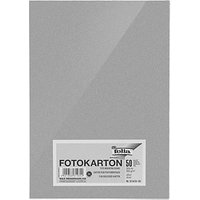 folia Fotokarton silber 300 g/qm 50 Blatt von folia